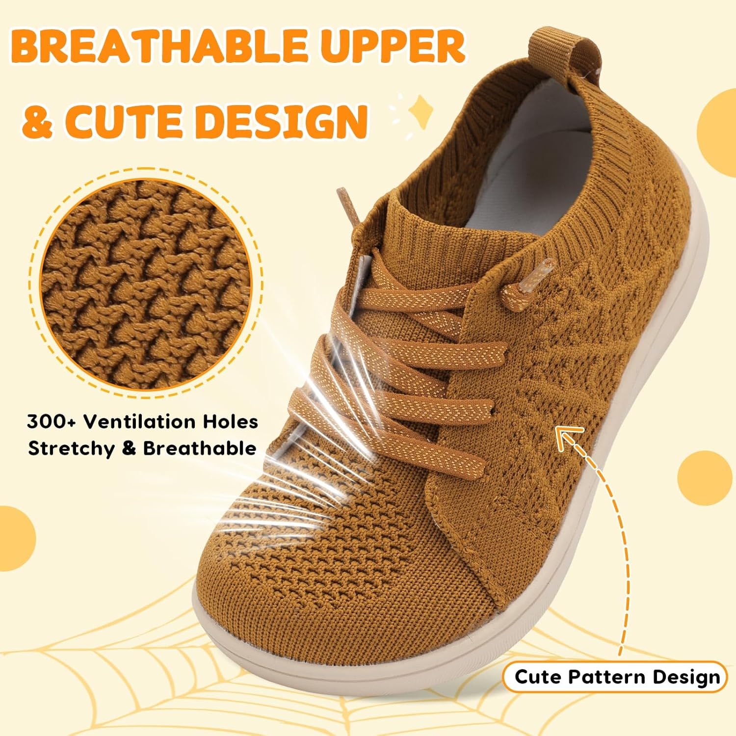 JOINFREE Toddler Shoes Girls Boys Wide Barefoot Shoes Minimalist Walking Sneakers Zero Drop Slip on Tennis Shoe Breathable Naturally Flexible - Image 6