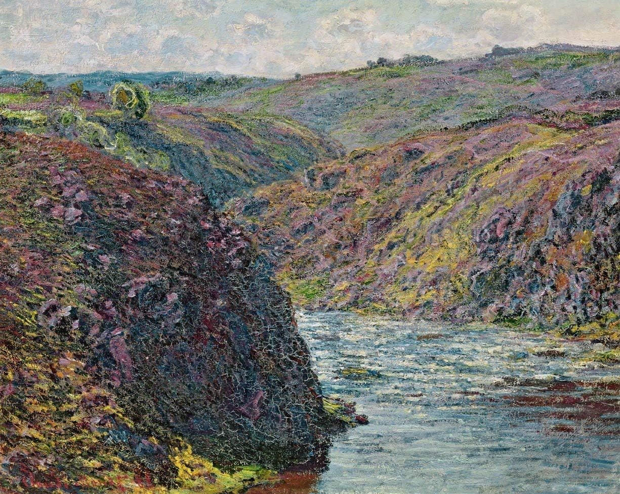 Monet Ravines of The Creuse at The End of The Day (1889) Wall Decal 48"x60"