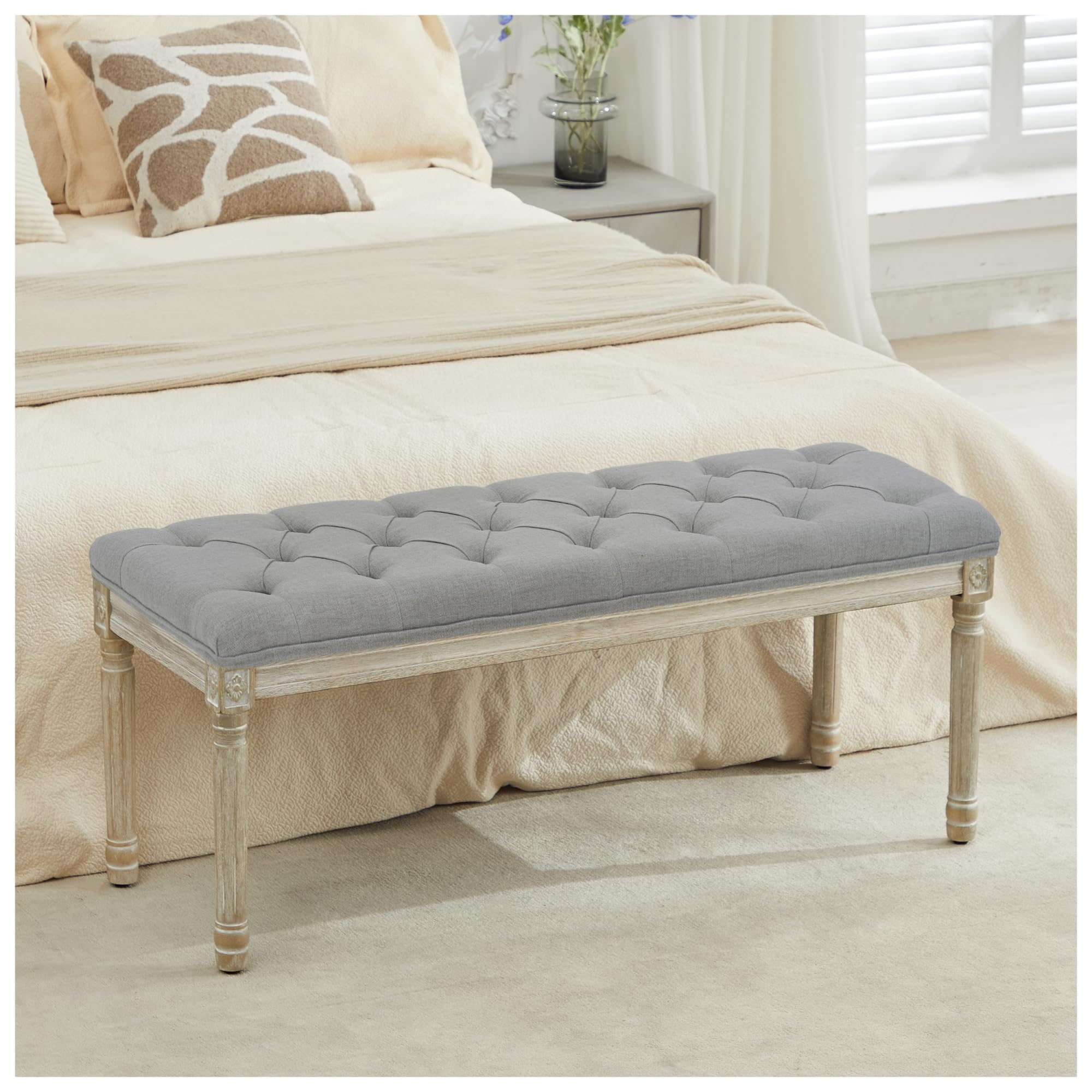 LOULENS 43.9' Linen End of Bed Bench