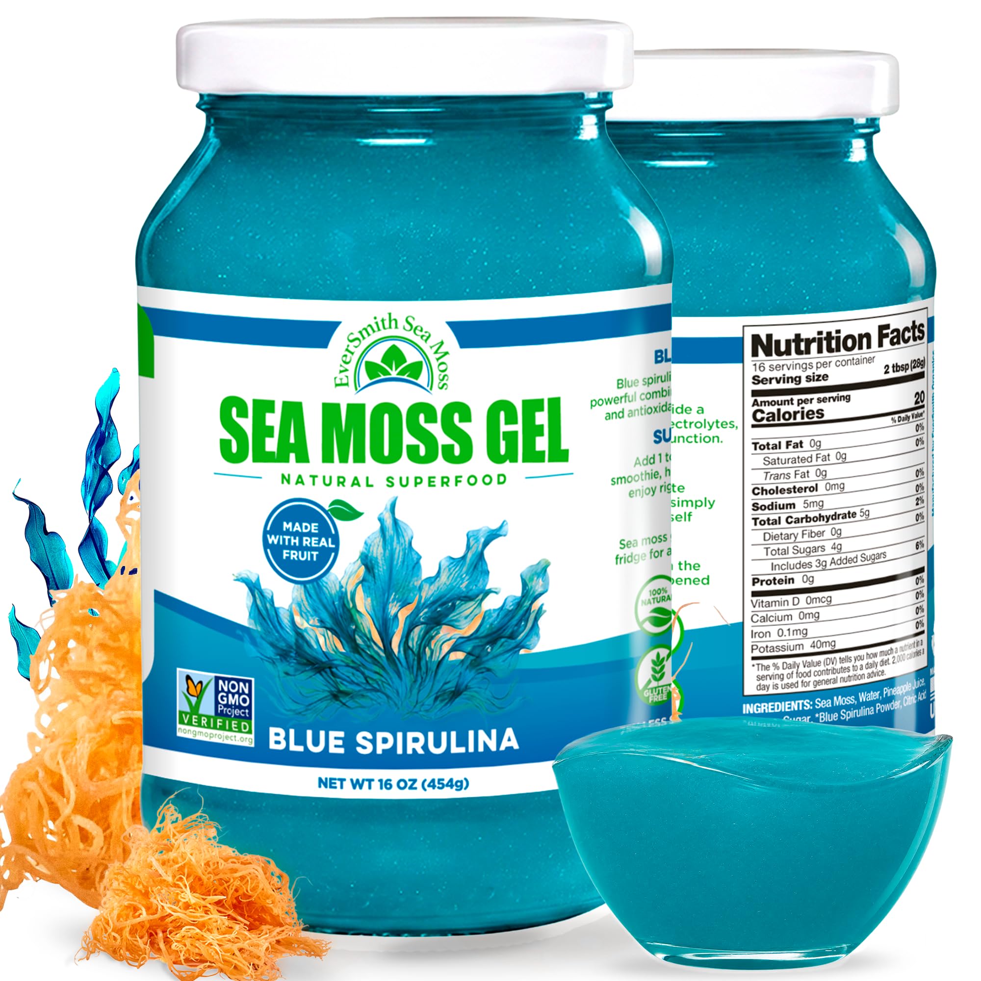 EverSmith Organics Wildcrafted Irish Sea Moss Gel, Mango Pineapple, 1 Jar — Amazon image 11