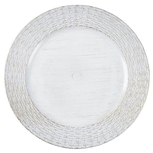 13" Chargers for Dinner Plates, Set of 6 Chargers for