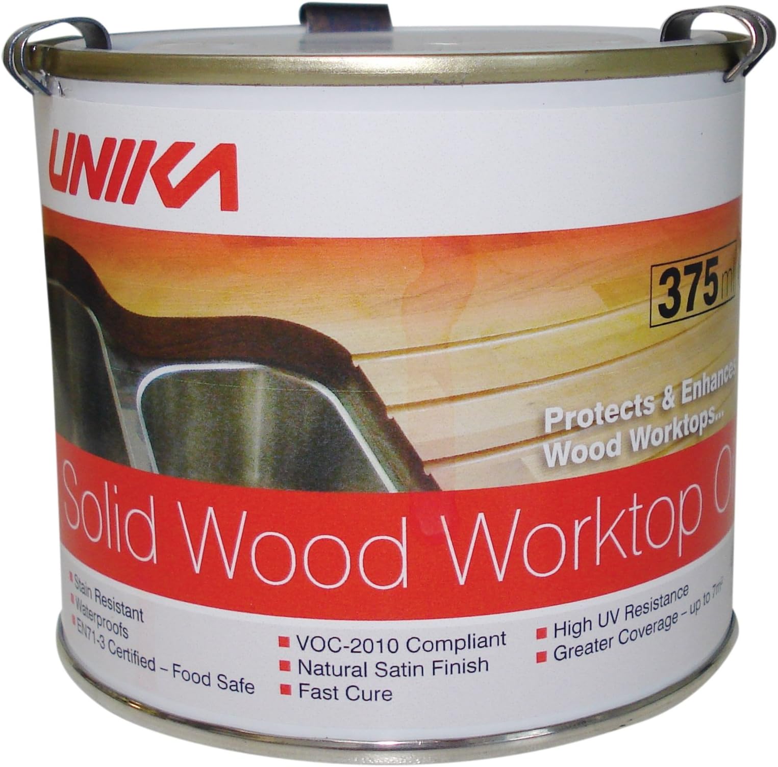 SWWOIL375ML-AZ Solid Wood Worktop Oil, Multi-colour, 375ML