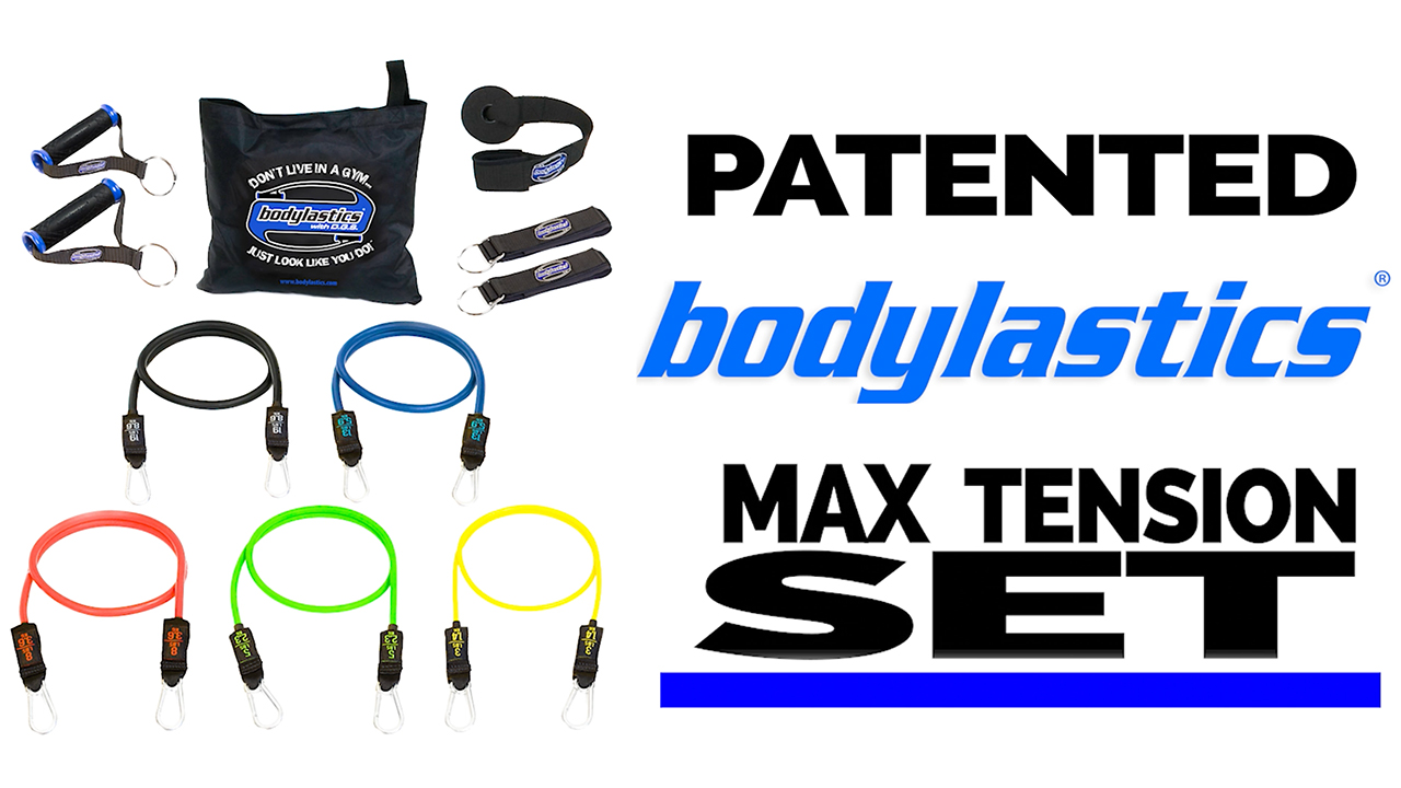 Bodylastics Resistance Band Set - Resistance Bands with Handles, Ankle Straps, Door Anchor, Carry Bag - Heavy-Duty… - Image 7