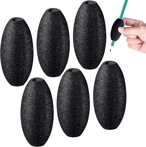Zonon Agarres para lápices para niños y adultos, agarraderas de espuma para huevos, soportes acolchados para escritura a mano, dibujo, suministros