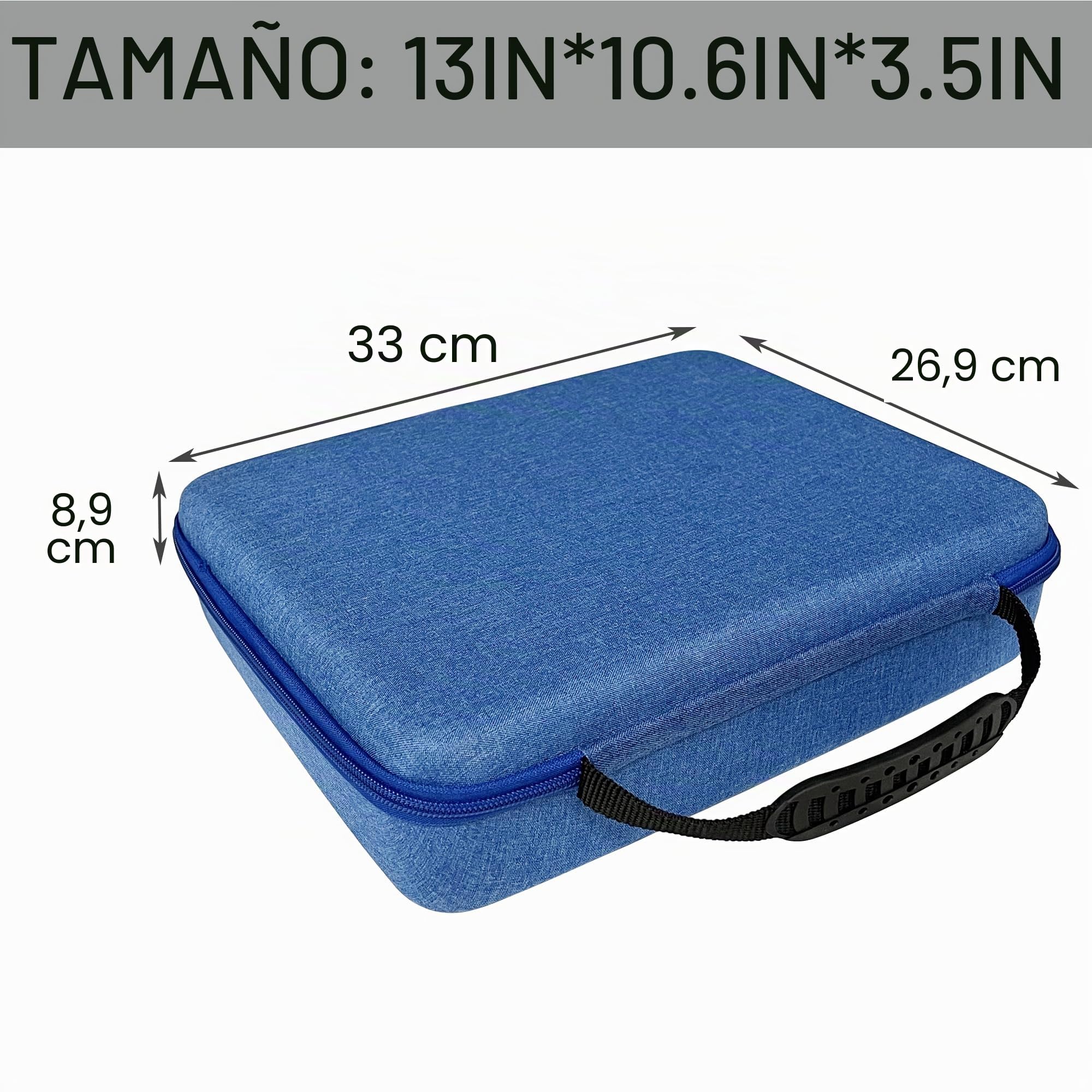 Speed Cube - Funda rígida de EVA compatible con Shashibo/Rubik's/Jurnwey/para Roxenda Brain Teaser Fidget Toyy. Soporte de viaje para cubo de rompecabezas de viaje (solo funda) (azul)