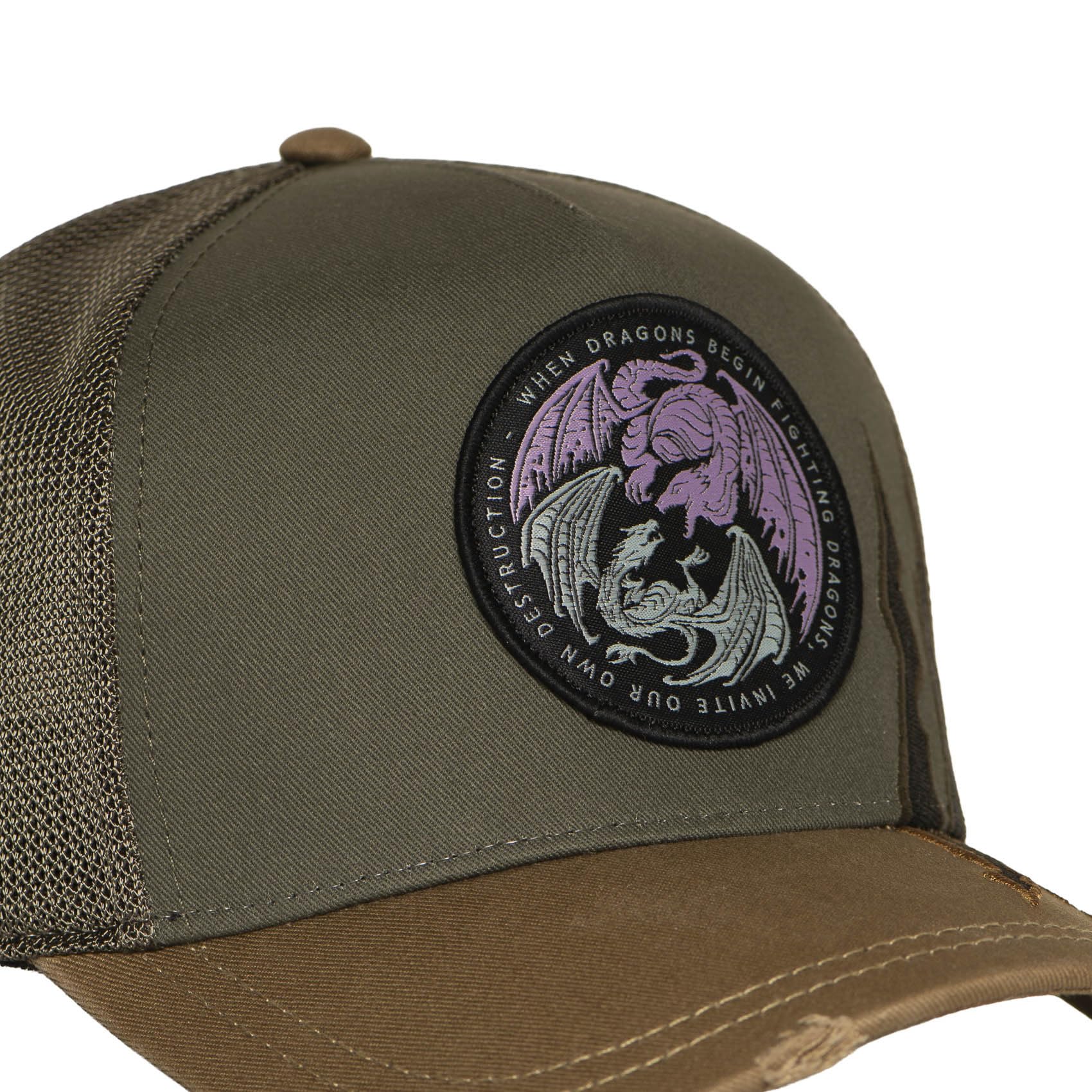 Capslab Cap für Damen und Herren, Trucker-Kappe House of The Dragons, verstellbar durch Snapback