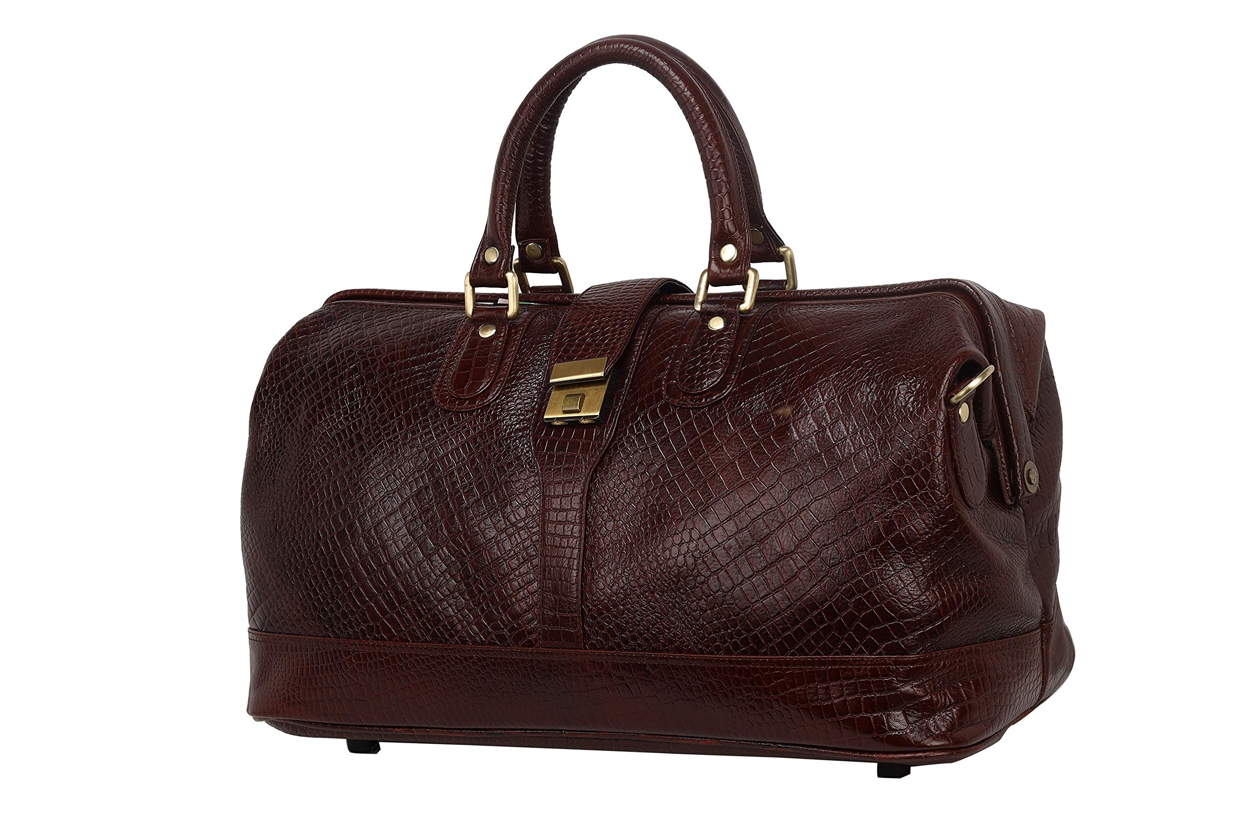 22 litres Cabin Duffle Bags for Men Travelling (Brown) (Dimension - L-20 X H-14 X W -8 Inch | Weight - 1.2 KG / 1200 GR)-image-8