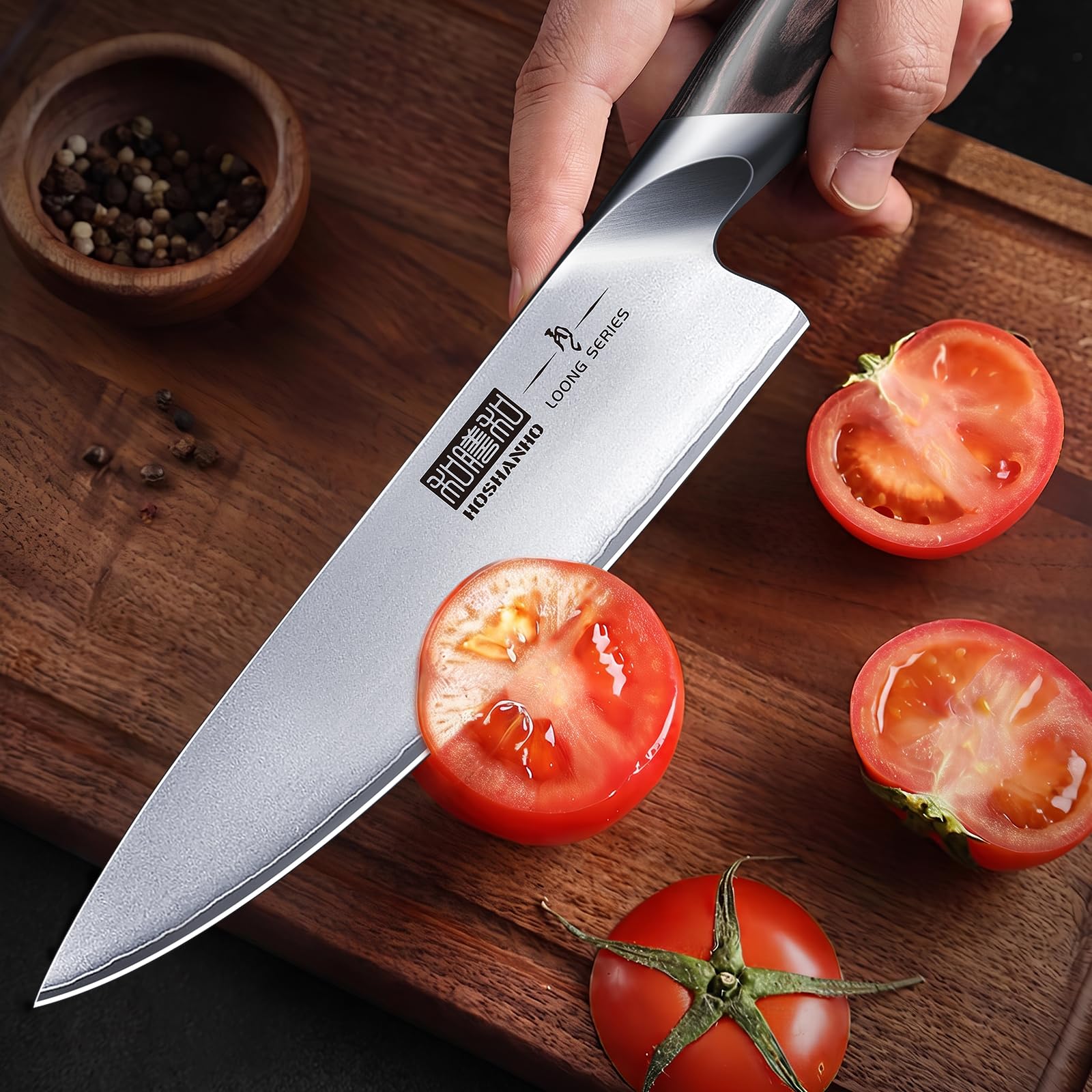 HOSHANHO Japanese Knife Set - 20 Piece Block -6