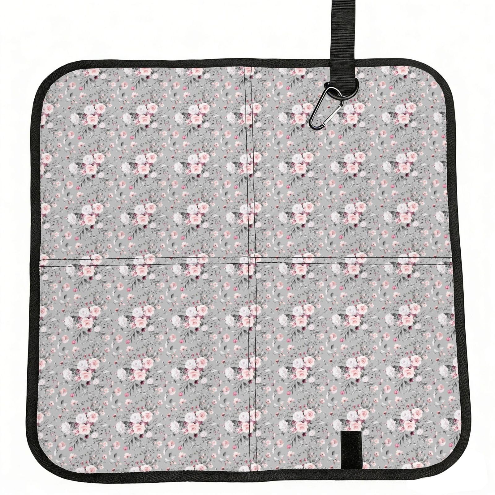 ERCgad Plant Floral Flowers Print Foldable Seat Cushion Portable Chair Pad Lightweight Travel Outdoor Office Home