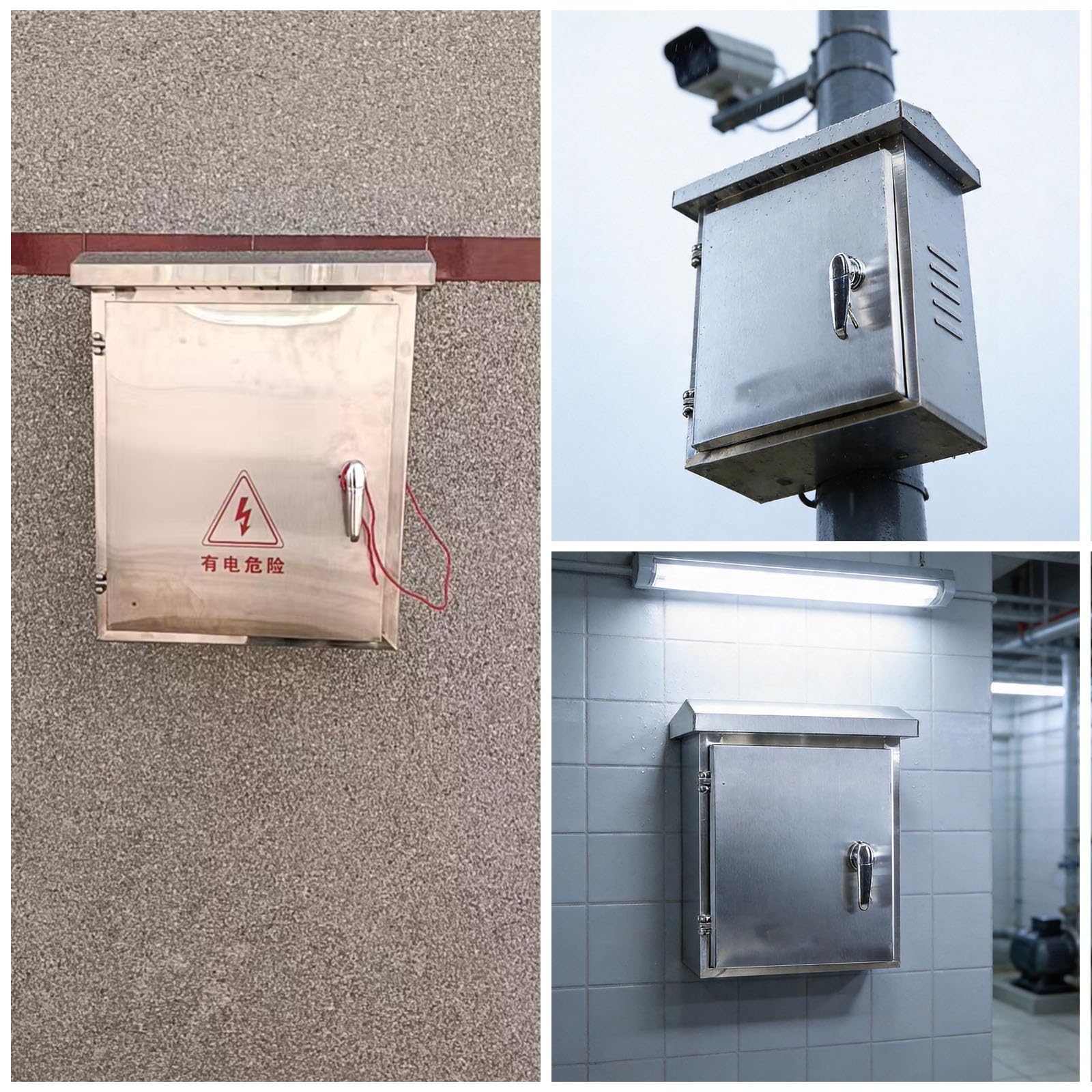 schaltschrank Anschlusskasten Für Die Stromverteilung Im Labor, Bühnenstromverteilerschrank Aus Edelstahl, Schaltkastengehäuse Für Elektrische(L 60 CM H 80 CM W 20 CM)