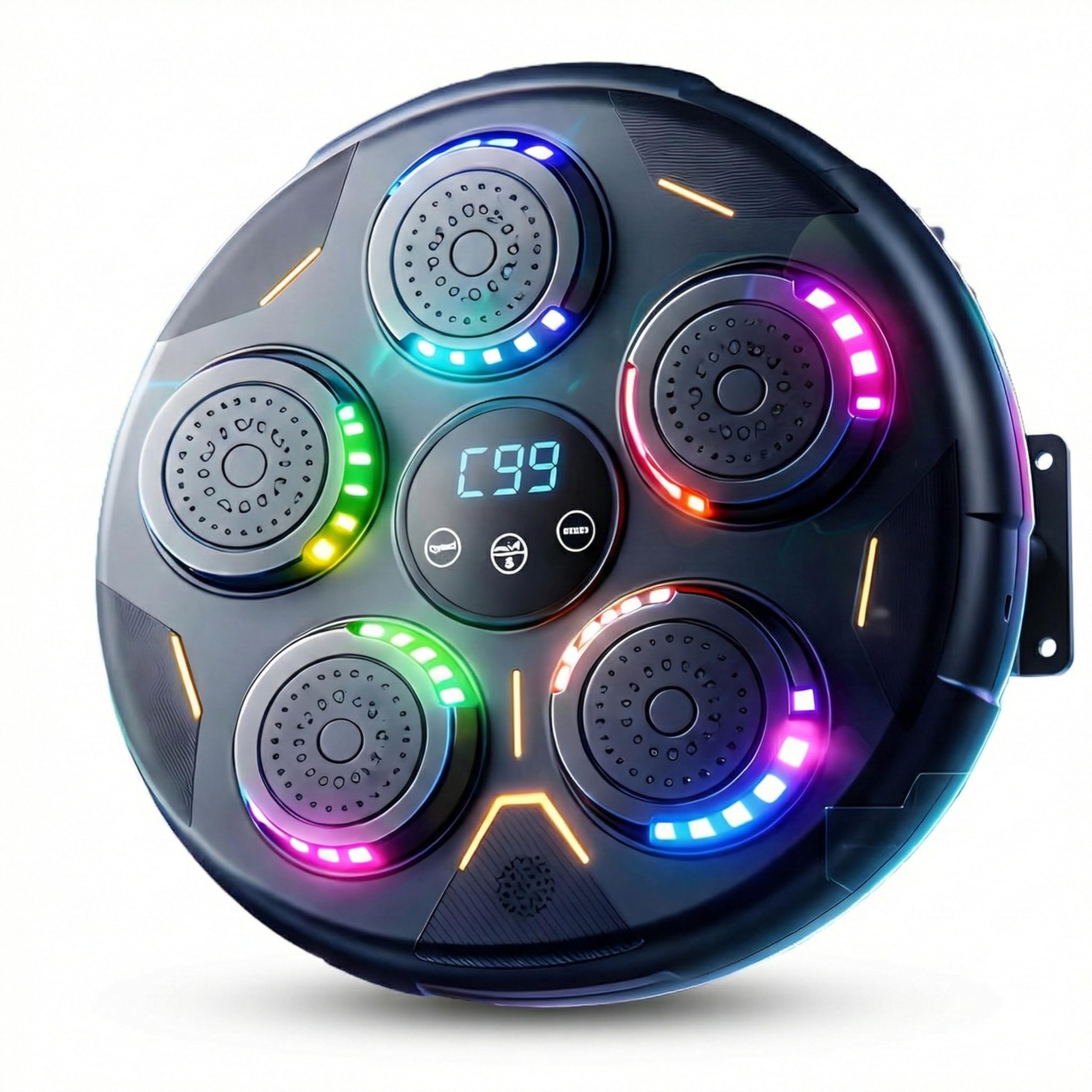 Bluetooth Wall-Mounted Boxing Machine with Interactive Training, Compact Smart Punching Target for Fitness, Reaction Training & Stress Relief for All Skill Levels