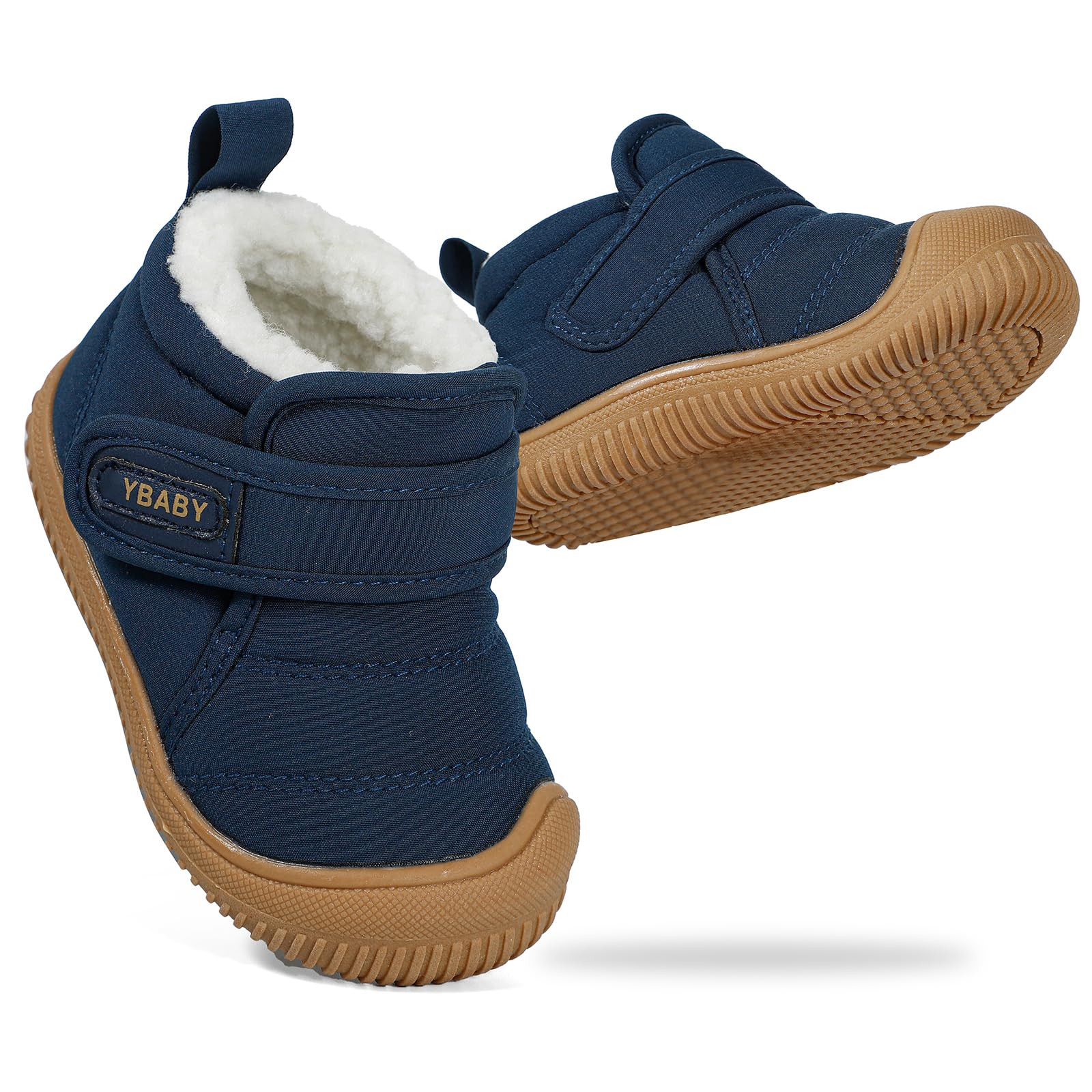 1-5 Année Hiver Bottines Bebe Garçon Fille Chaud Chaussures Pour Enfant Tout-petit Fourrée Doublure Antidérapant