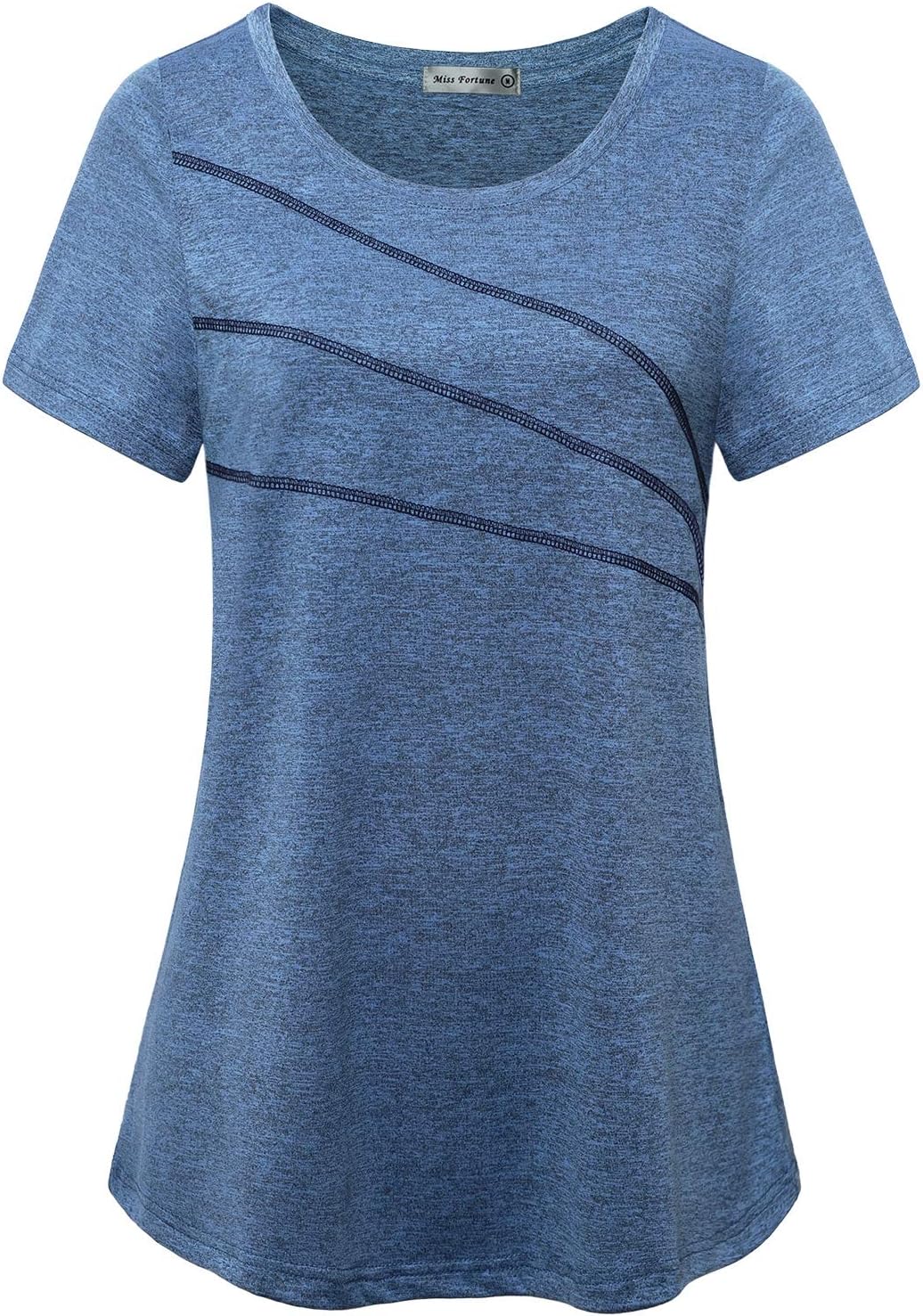 Women's Exercise Tops for Yoga Hiking Running Gym, Moisture Wicking Ladies Workout Clothes, Women Active Shirts