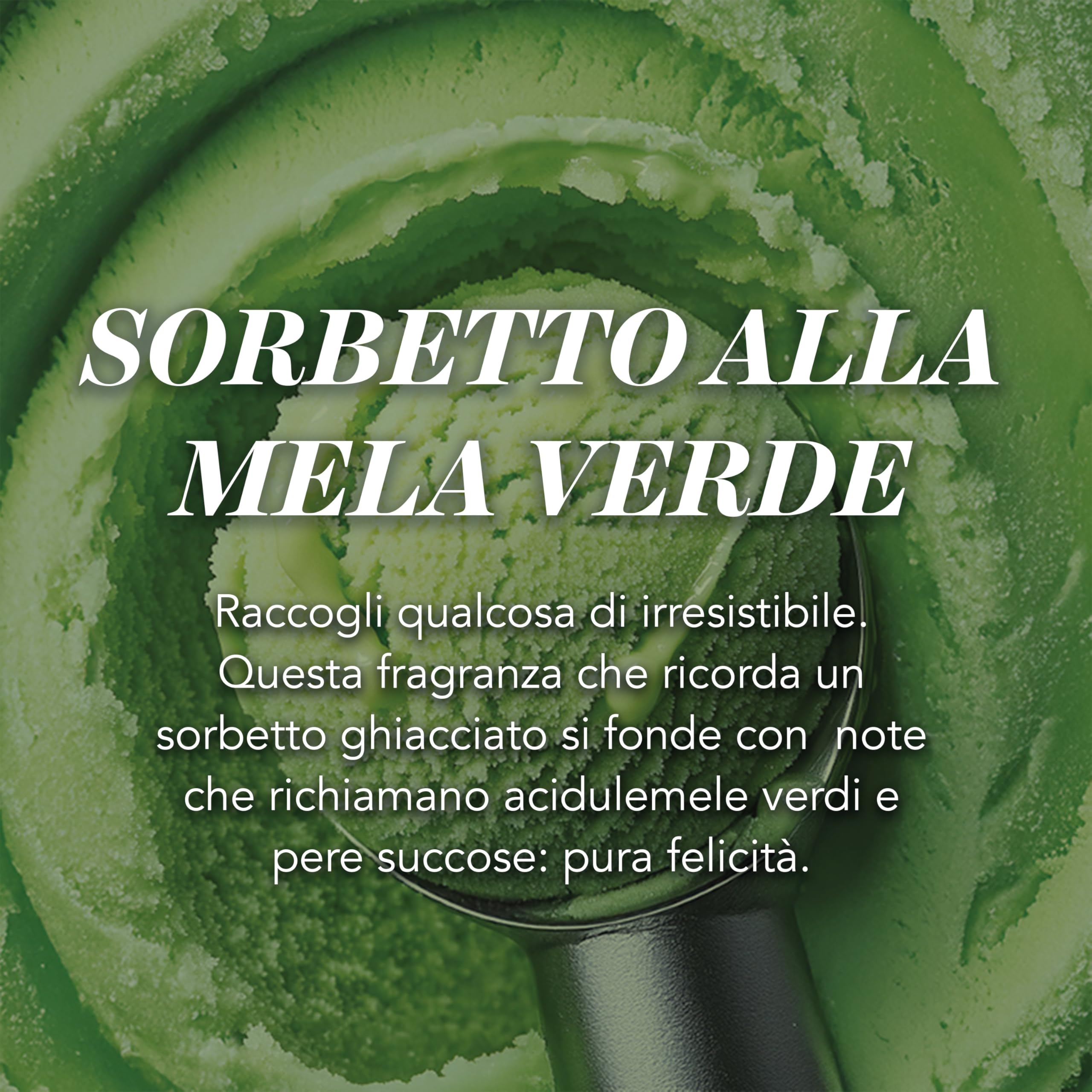 Yankee Candle Scented Candle | Candela in giara grande della Sorbetto Alla Mela Verde | Candele a lunga combustione: fino a 150 ore | Regali perfetti per le donne