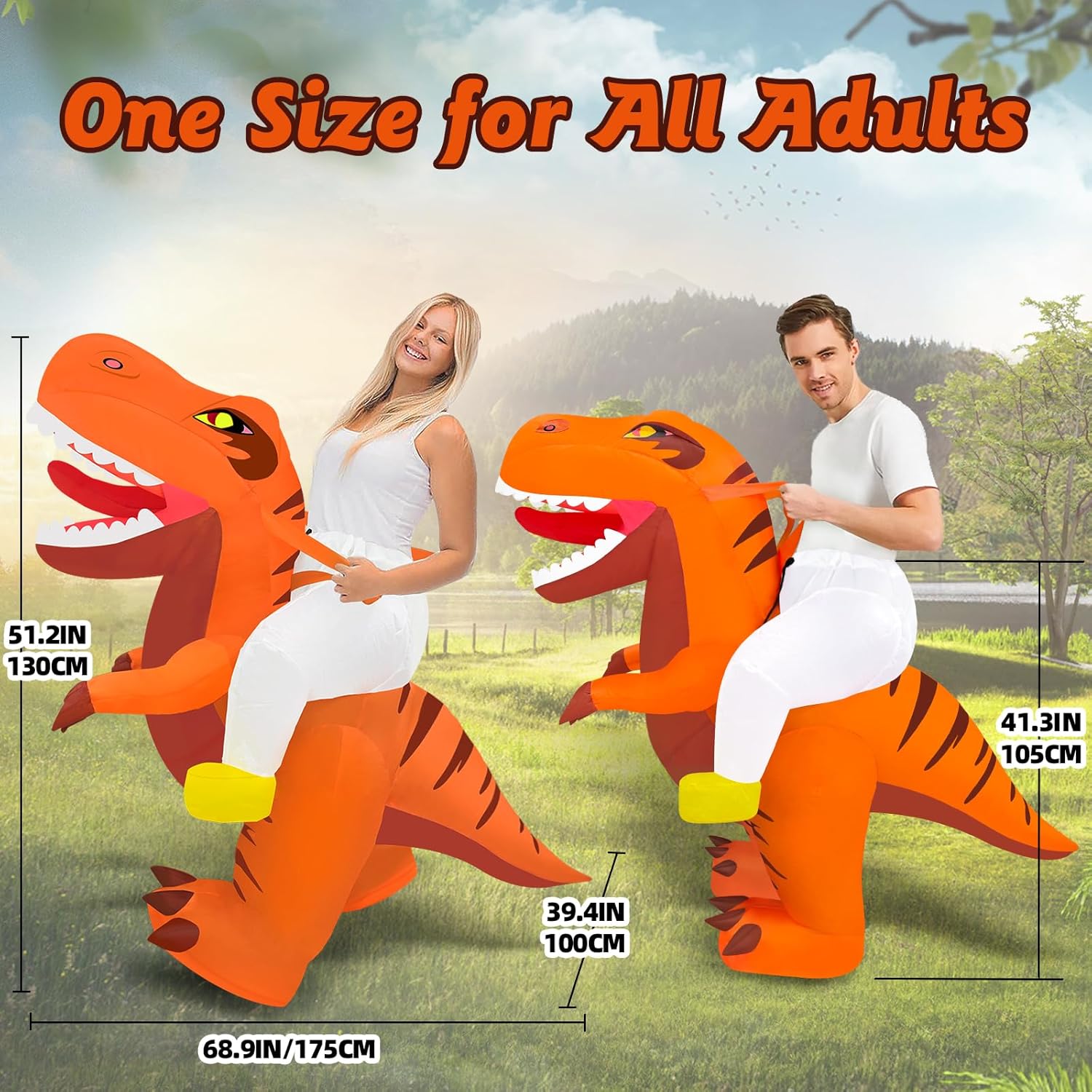 Danxilu Inflatable Costume Adult Full Body for Men Women Mardi Gras Blow Up Suit for Parades Carnival Party Cosplay Halloween - Image 4