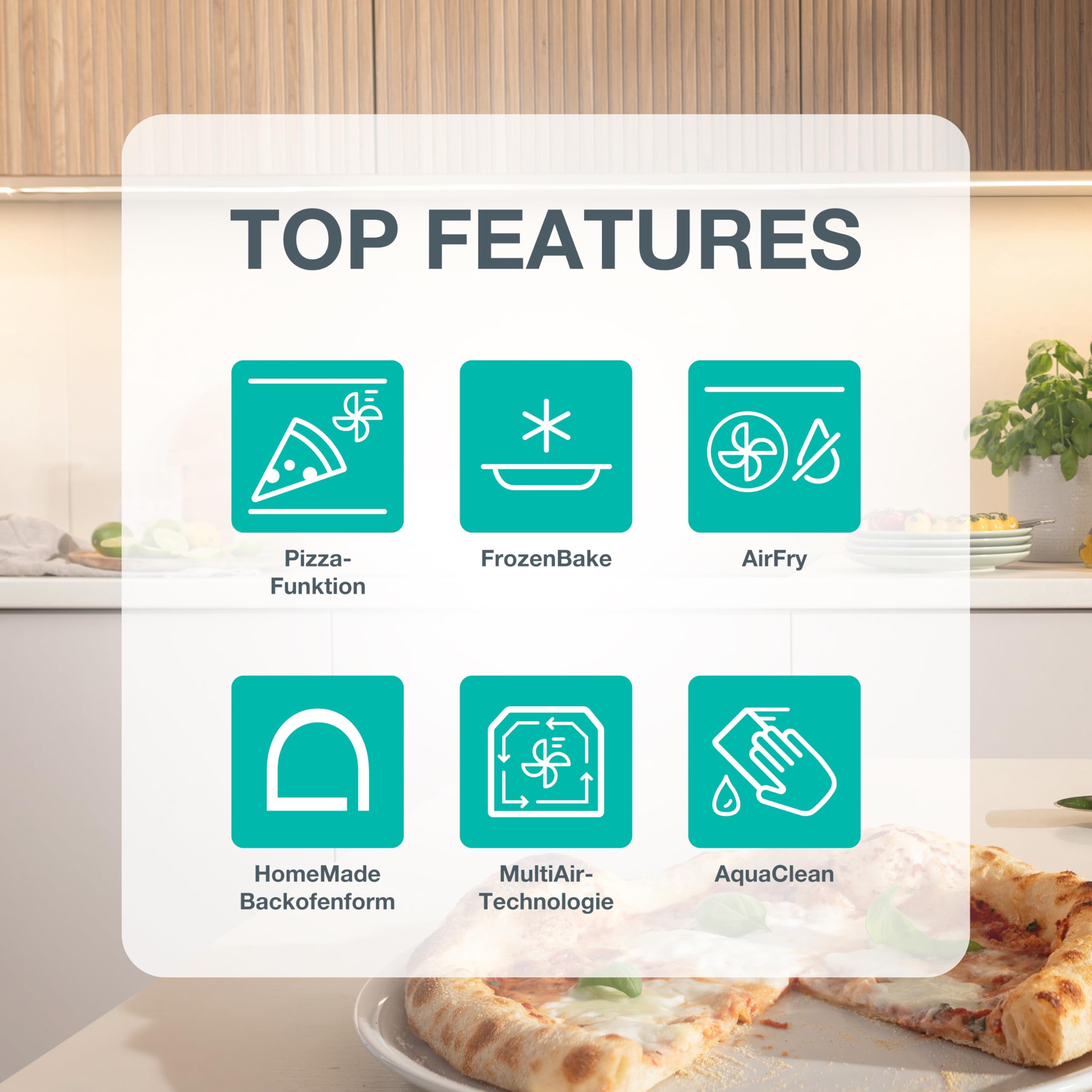 Gorenje GEC5C61WG Elektro-Standherd Glaskeramik-Kochfeld 50cm 70 Liter Pizza Funktion FrozenBake AirFry MultiAir HomeMade AquaClean FastPreheat Weiß