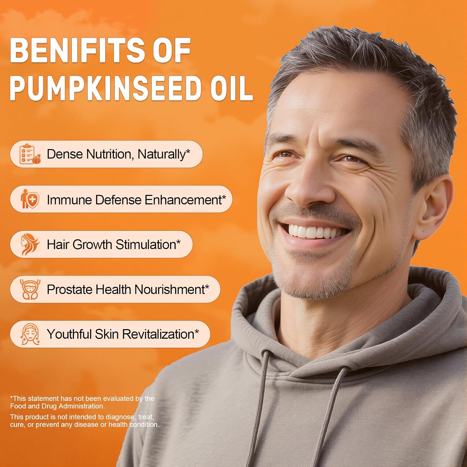 Pumpkin Seed Oil with Saw Palmetto Softgels, 3000mg Per Serving, 300 Softgels | Cold-Pressed with Essential Fatty Acids & Phytosterols | Supports Hair, Urinary, Bladder & Prostate Health | Non-GMO - Image 4