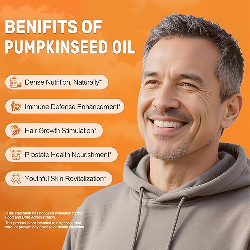 Miniatura 4 de Aceite de semilla de calabaza con cápsulas blandas de palma enana, 3000 mg por porción, 300600 cápsulas blandas  Prensado en frío con ácidos grasos