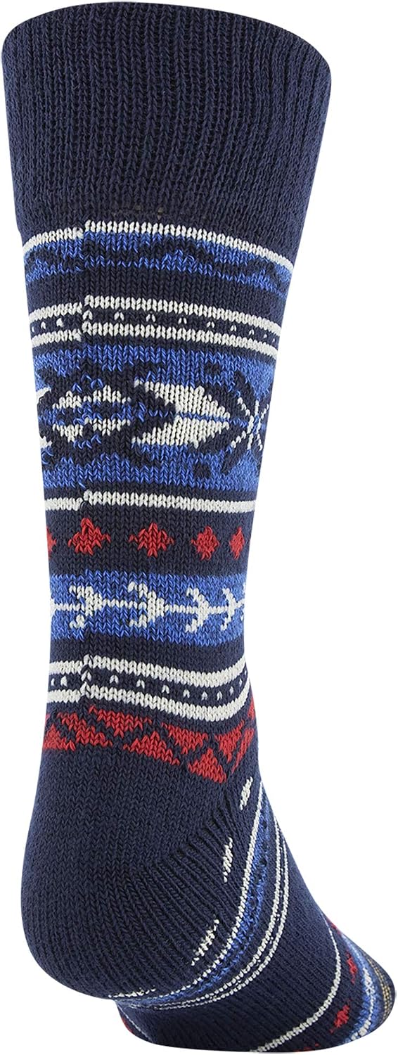 GOLDTOE Boys' Camp Fairisle Crew Socks