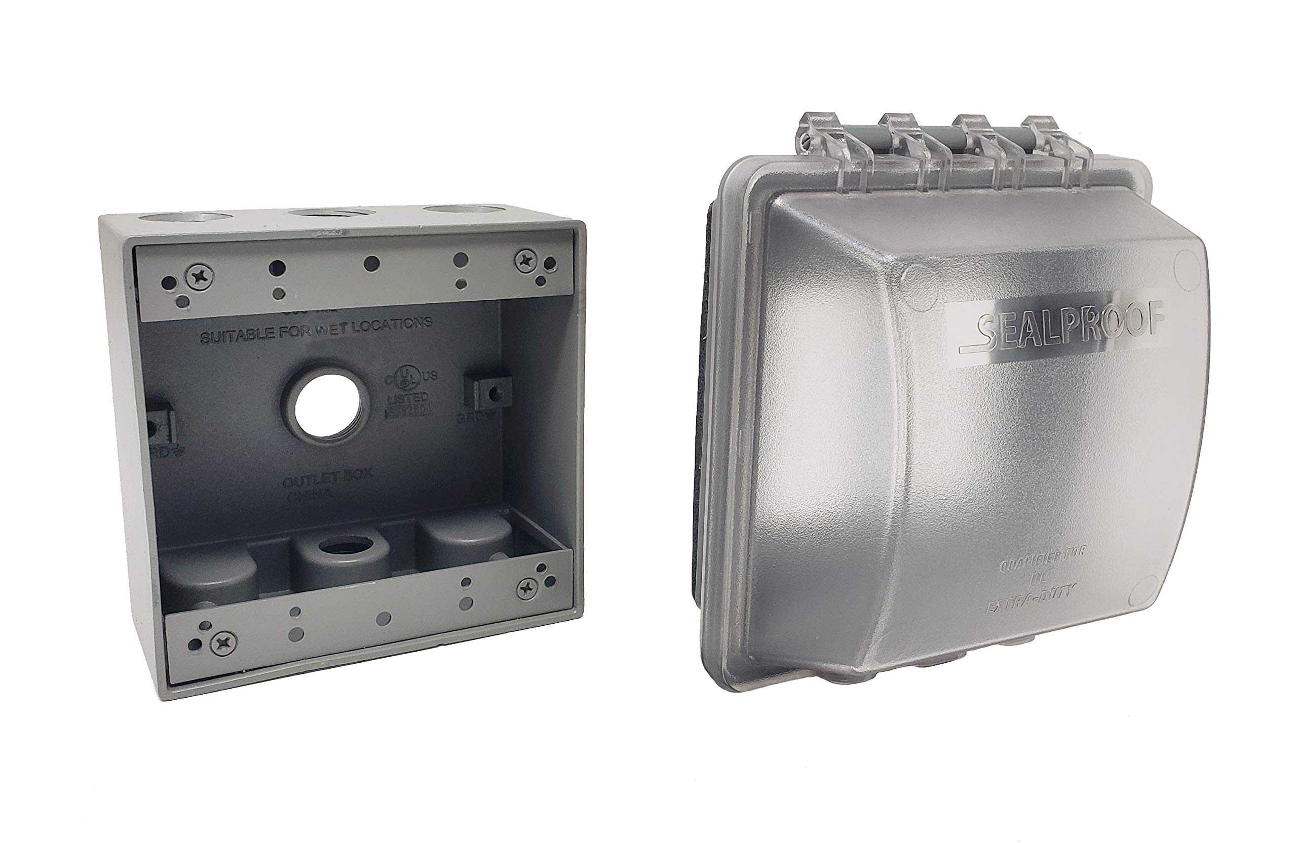 Buy Sealproof 2Gang Weatherproof Exterior In Use Outlet Cover and Box