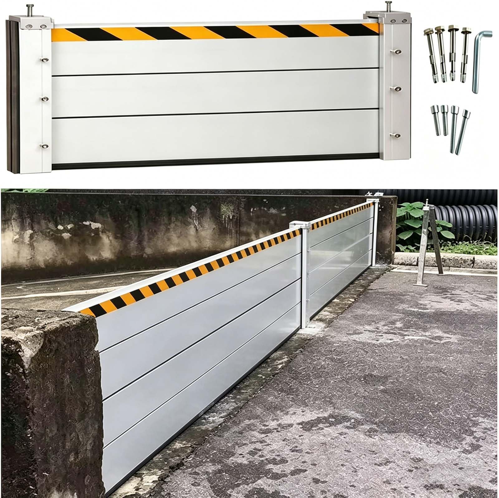 Protection contre les inondations portable et étanche 90 x 40 cm