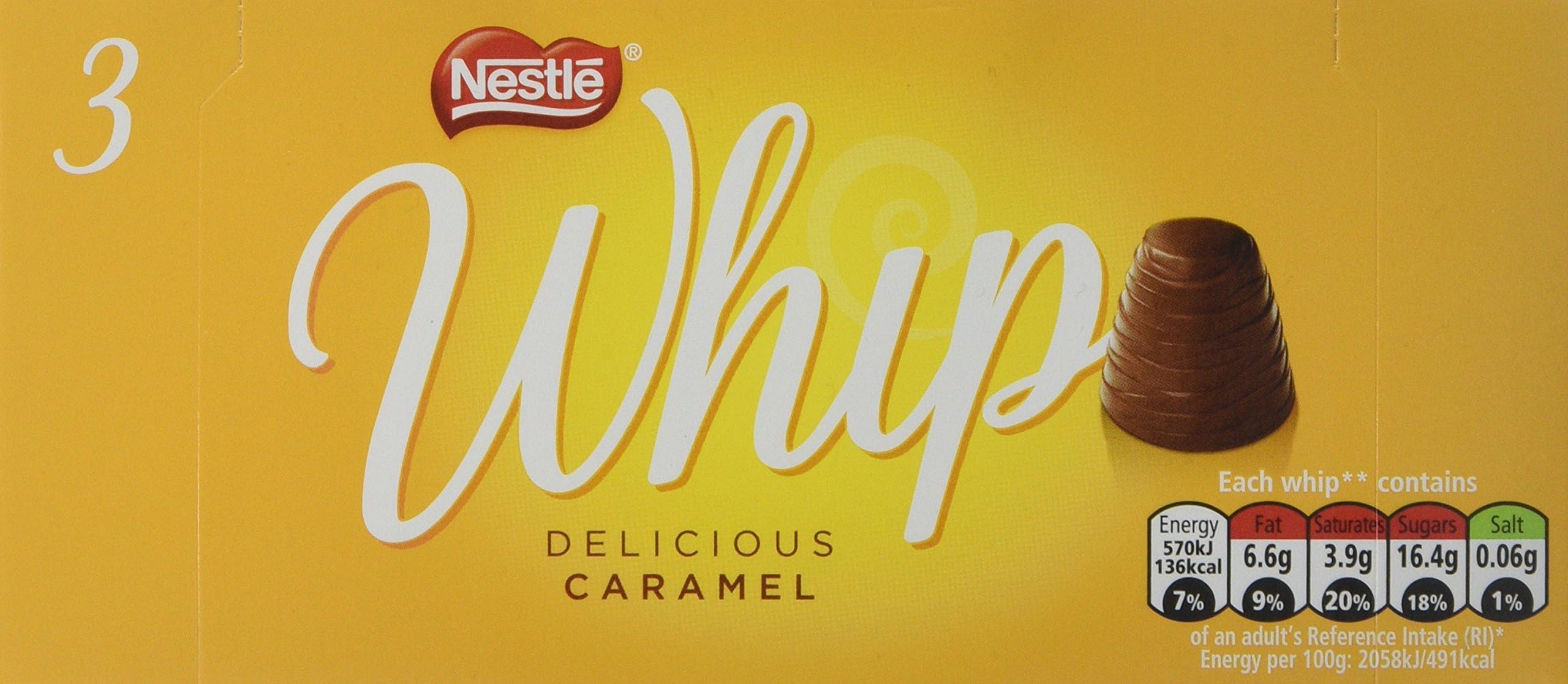 Nestlé Whip Delicious Caramel, 3x 28 g (Pack of 10)