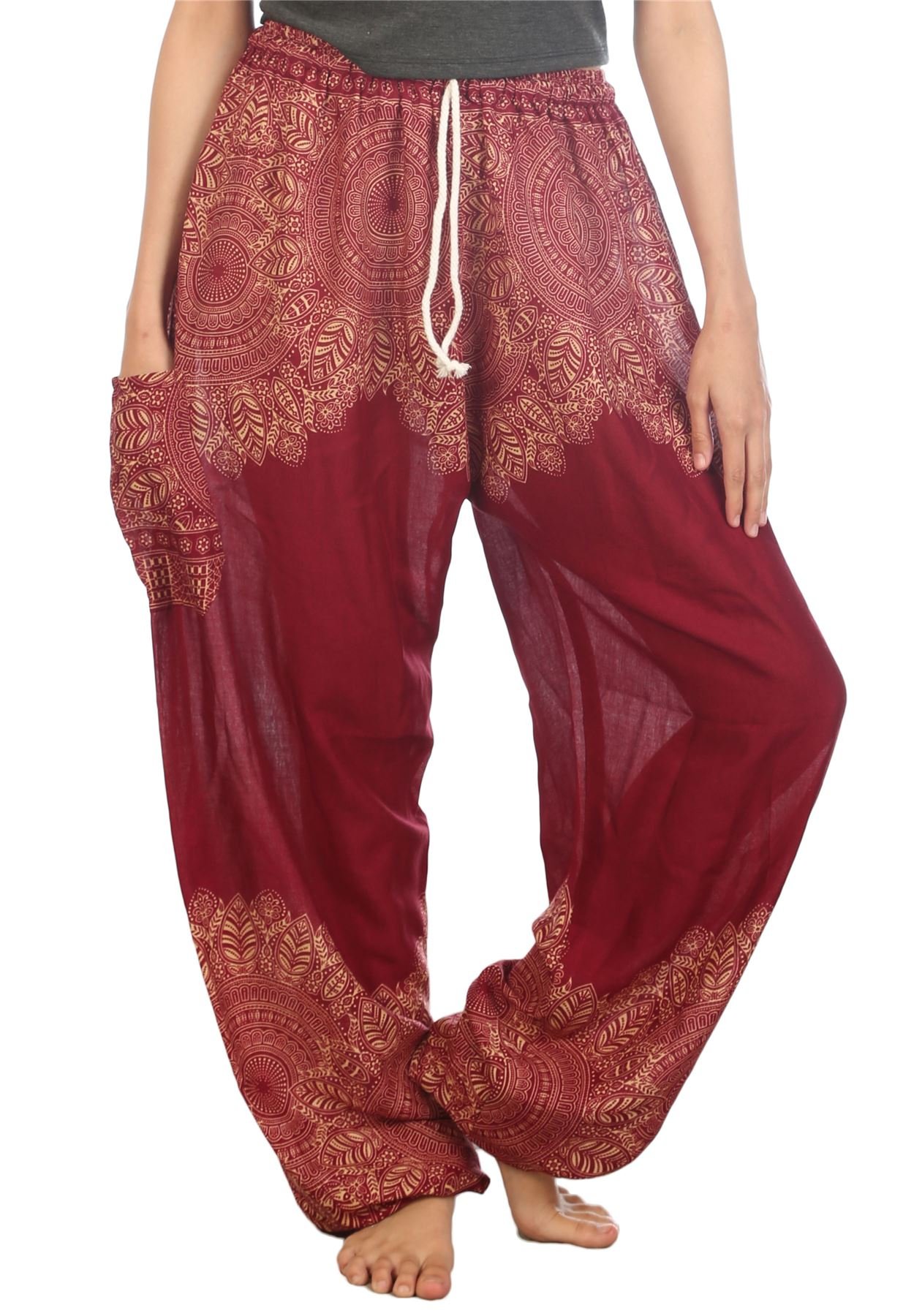 Harem Pants for Women S-4XL Plus Drawstring Yoga Boho Palazzo PJ Clothing