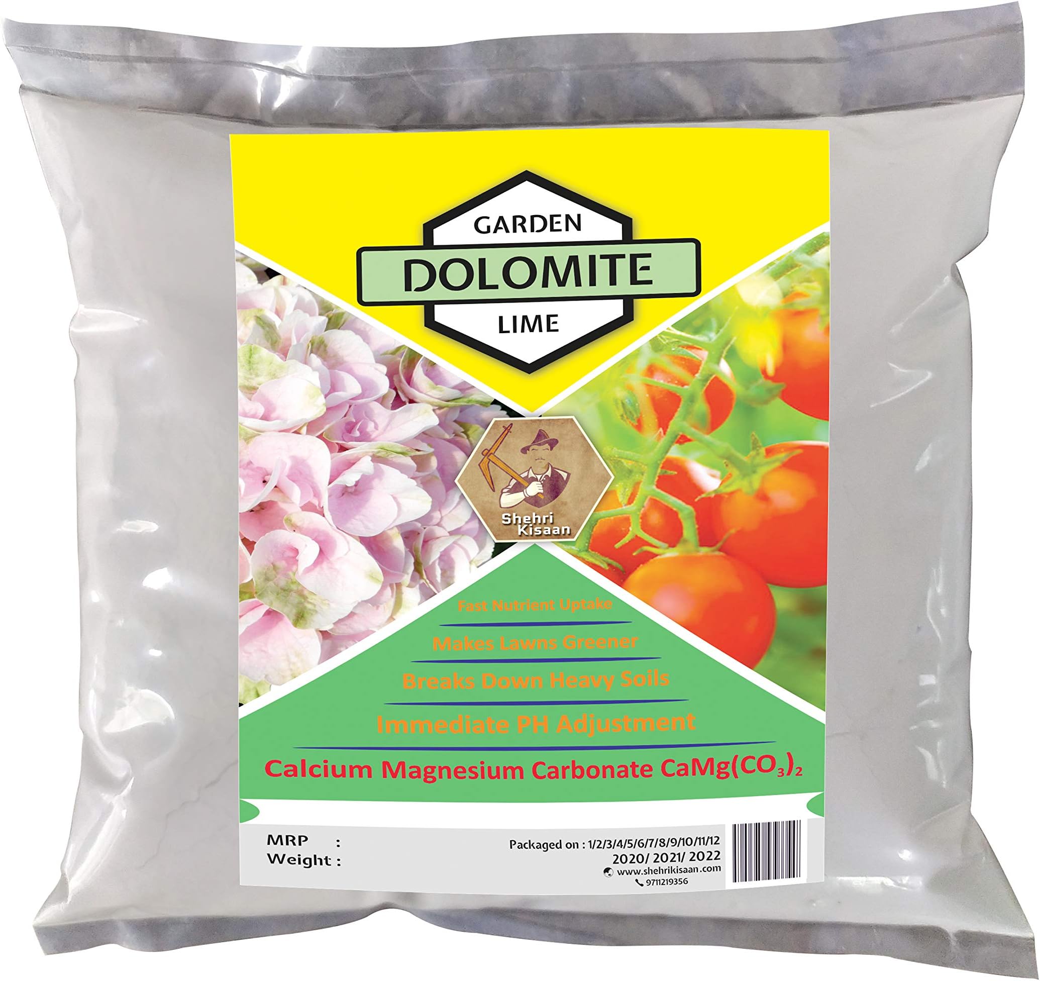 Shehri Kissan The Urban Farmers ®Dolomite Garden Lime Fertilizer - 950 Gm