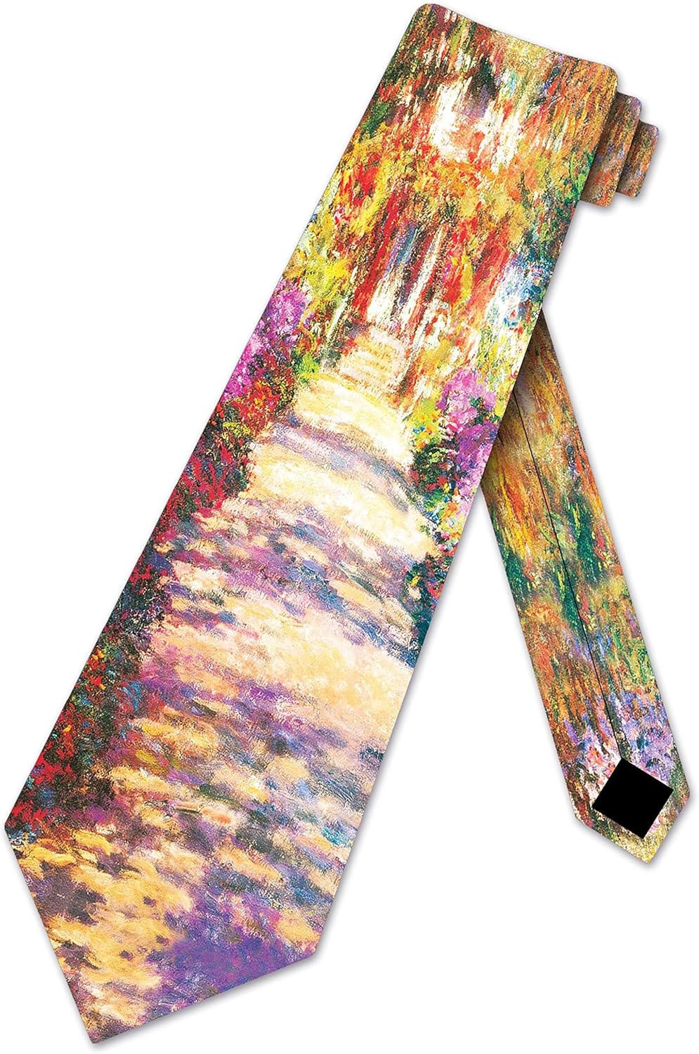 Three Rooker Monet Ties Viale del Giardino Art Necktie Mens