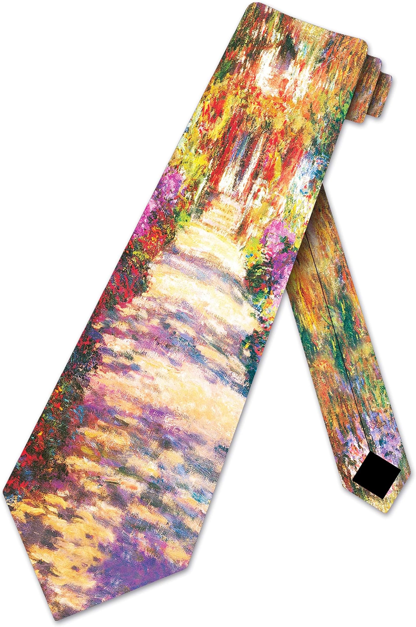 Monet Ties Viale del Giardino Art Necktie Mens