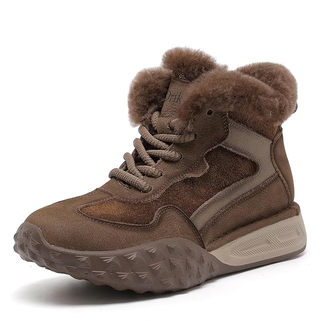 Womens Winter Snow Boots Ladies Warm Fur Lined Ankle Boots Comfortable Outdoor Shoes Flat Sneakers for Women