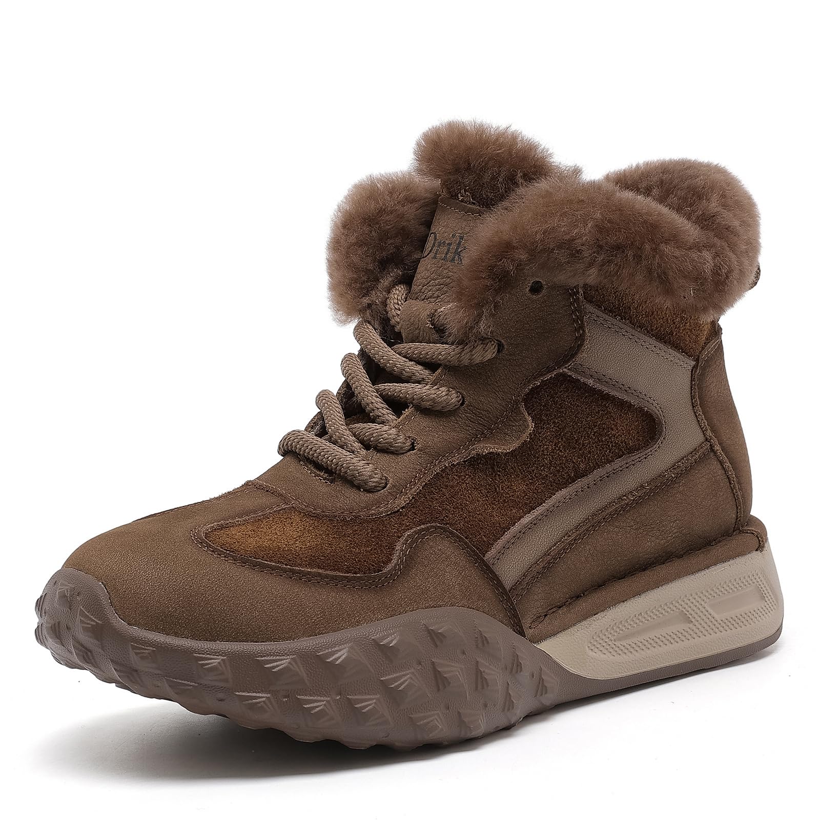 Womens Winter Snow Boots Ladies Warm Fur Lined Ankle Boots Comfortable Outdoor Shoes Flat Sneakers for Women