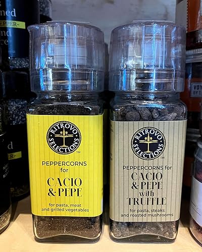 Miniatura 3 de Ritrovo Selections Granos de pimienta en molinillo para Cacio & Pepe, tarro de 2.3 onzas