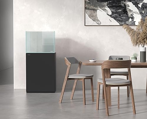 Miniatura 8 de LANDEN Aquarium Wooden Stand and Cabinet for up to 30 Gal Tank, Fish Reptile Sea Salt WaterTank Stand, Nano Foam Leveling Mat Included, Negro