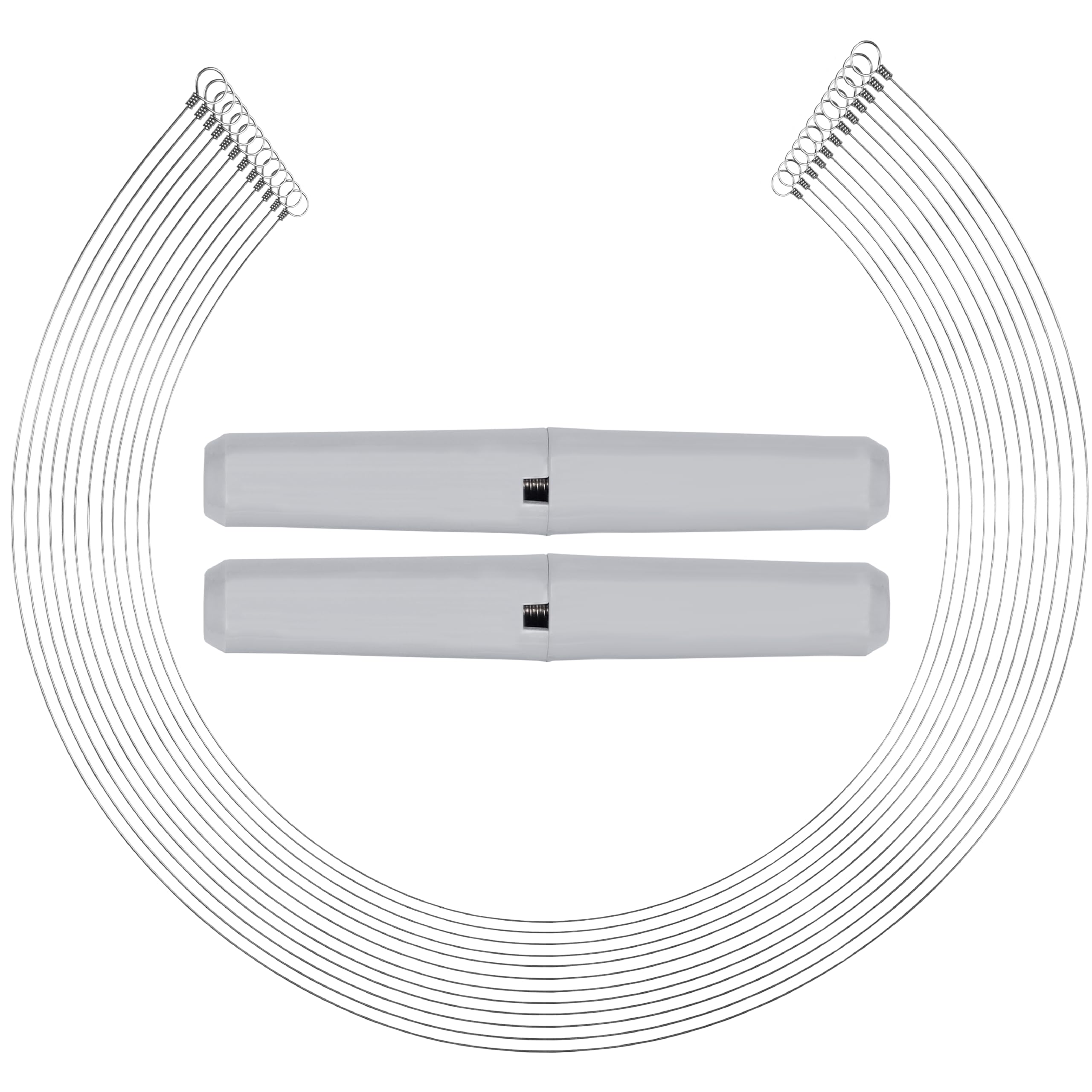 Stainless Steel Cheese Cutting Replacement Wires For Soft and Hard Cheese - Easy to Use and Clean - 12 Wires 36" + 1 Pair Egronomic Plastic Handle