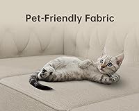 Vista 4 de Morden Fort - Sofás para sala de estar, juegos de muebles para sala de estar, silla, sofá y sillón, 3 piezas, tela de lino