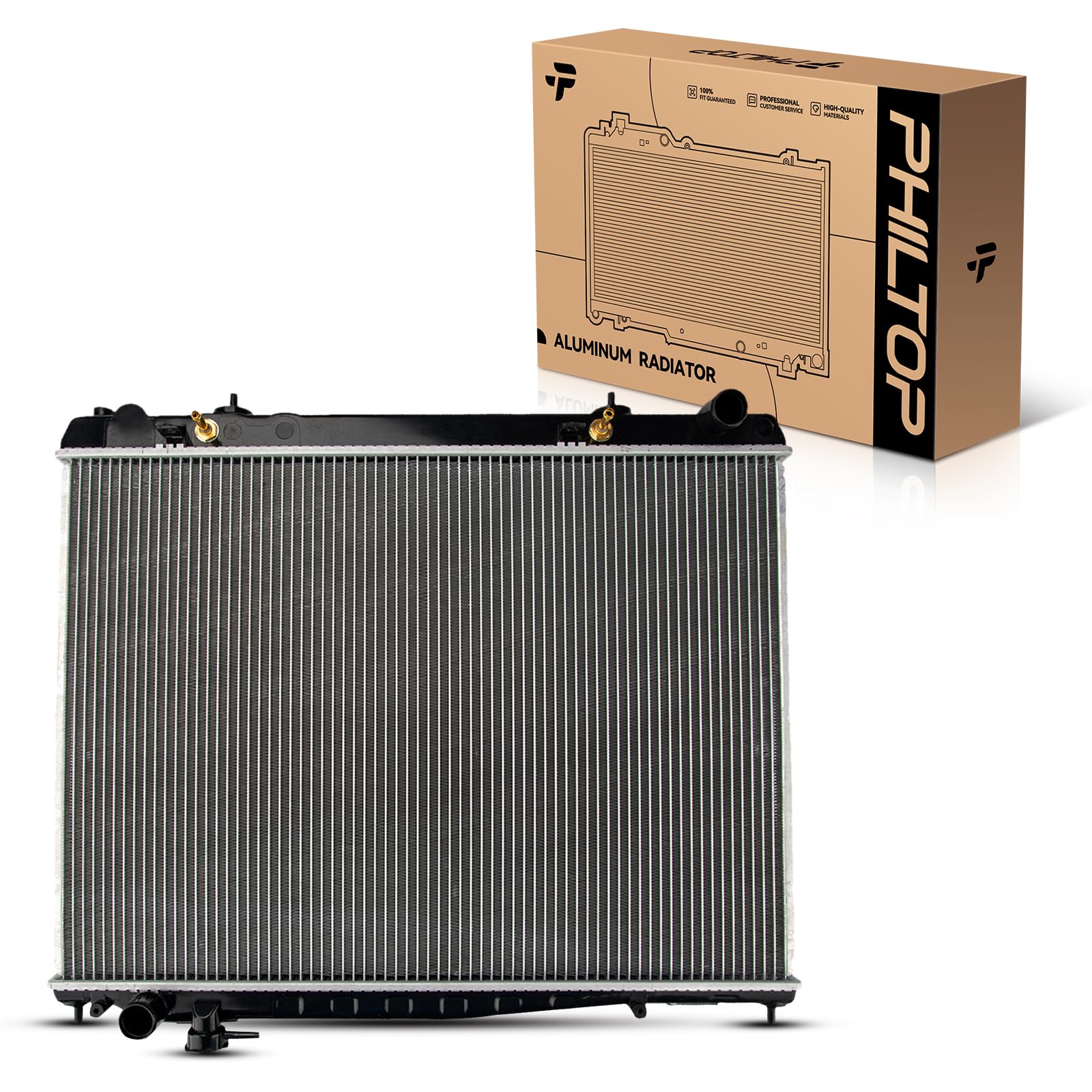 PHILTOP CU2459 Radiator 27-1/16"Core Compatible With 2001-2004 Pathfinder 2001-2003 QX4