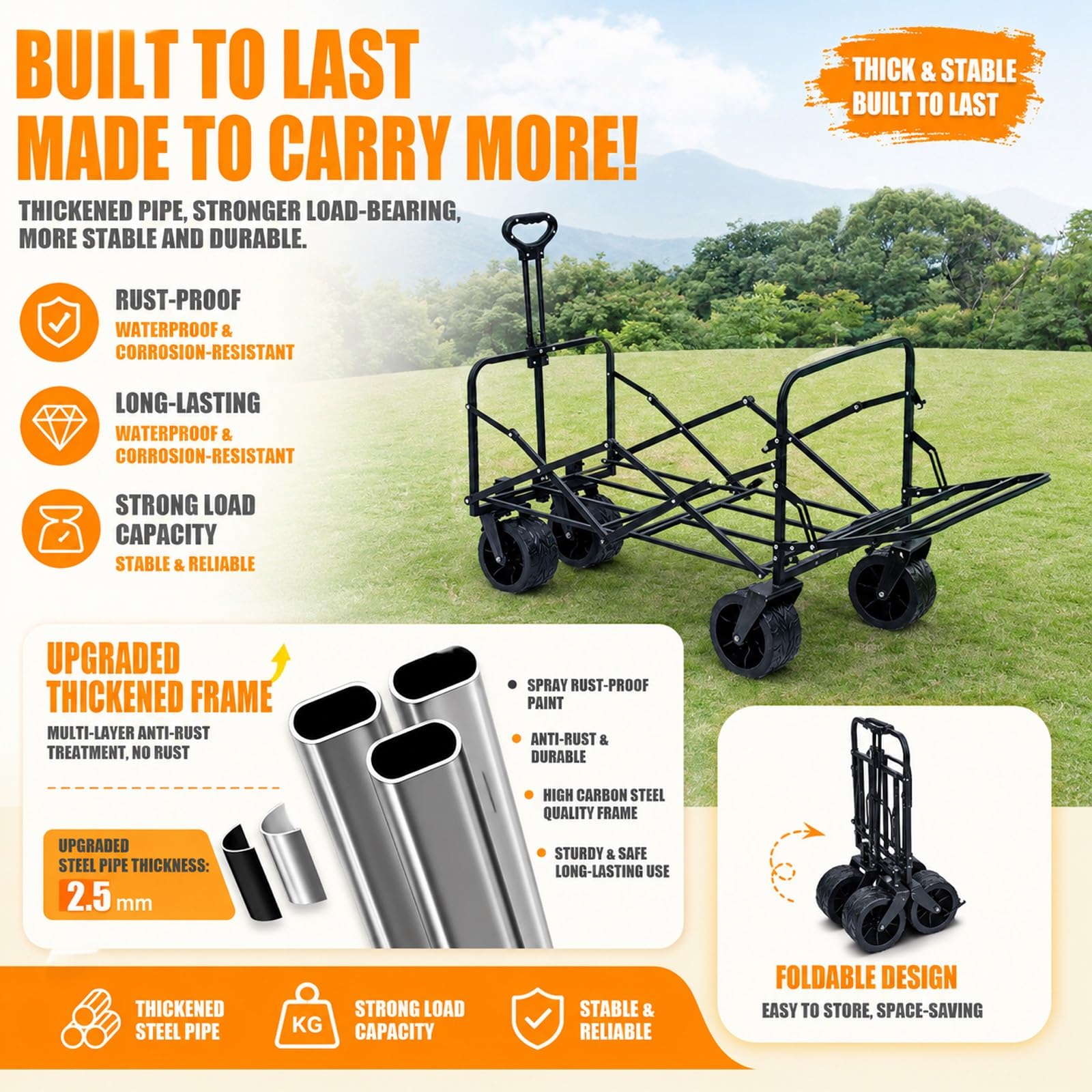 HARELA Genérico Puesto de Mercado con toldo, Móvil de Venta Ambulante de Comida, Puestos Plegables para Puestos Callejeros, Ferias De Artesanía(Green,94cm/37in)