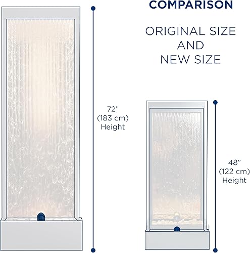 Miniatura 18 de Alpine MLT100 Espejo Cascada con piedras decorativas y luz, color Bronce, Ecléctico, Marrón 72 pulgadas - Bronce