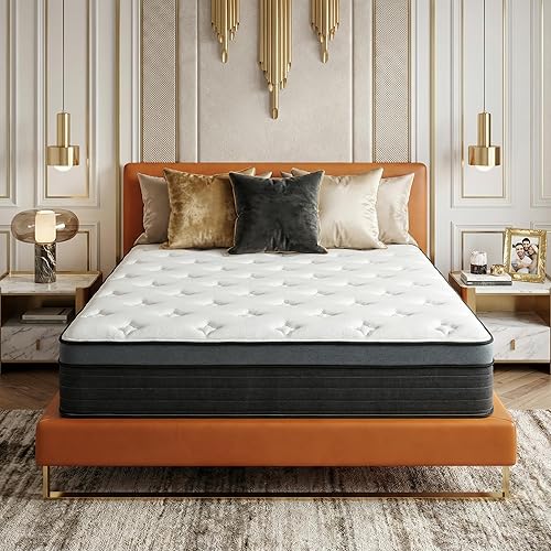 Miniatura 22 de Colchón individual de 12 pulgadas, colchón híbrido de espuma viscoelástica individual con resortes embolsados para una comodidad transpirable, sueño