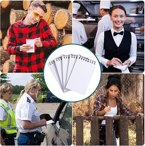 Vista 19 de Qilery 12 unidades de papel gráfico impermeable para cuaderno de 3 x 5 pulgadas, bloc de notas de bolsillo para todo tipo de clima, bloc de notas