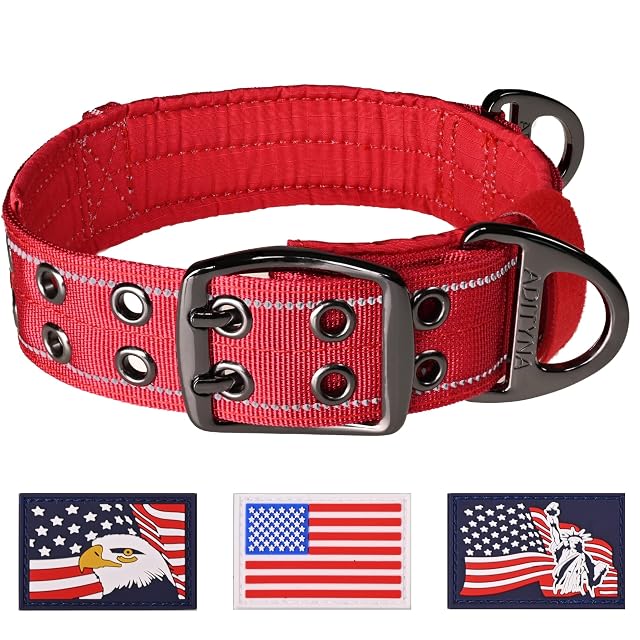 ADITYNA Collar de perro resistente para perros extragrandes con mango de