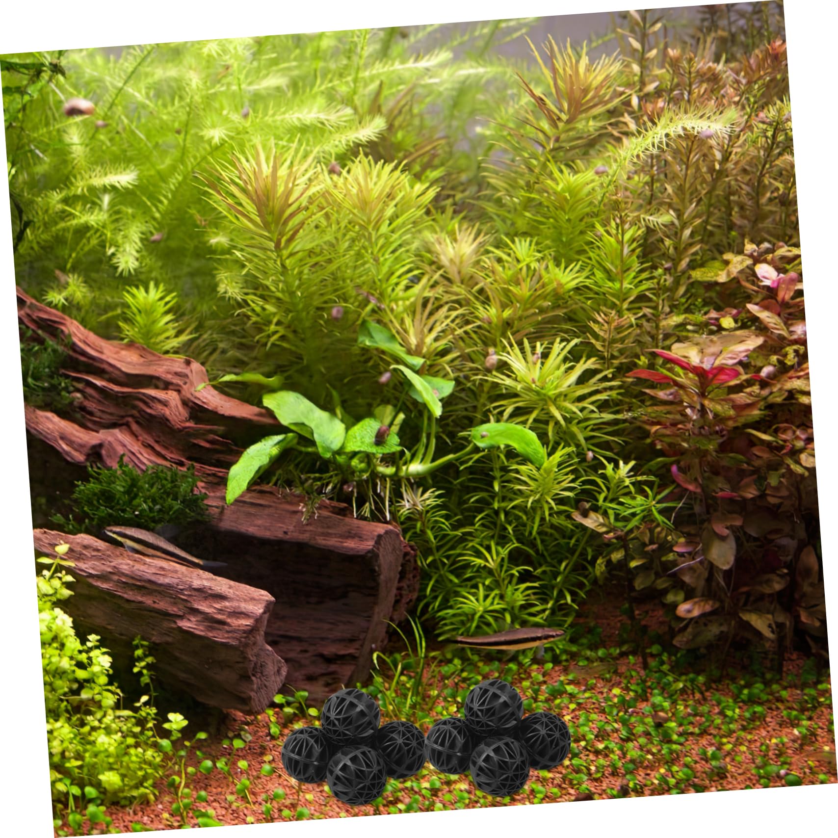 Yardwe 36 Mm Aquarium-bälle 100 Stück Für Süßwasser-aquarien Bio-bälle Medien