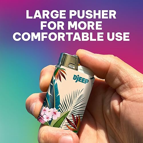 Miniatura 6 de DJEEP Encendedores de bolsillo, colección vibrante con textura metálica, coloridos encendedores únicos, paquete de 4 unidades de encendedores