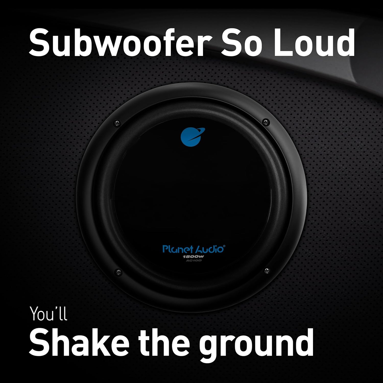 Planet Audio AC10D Anarchy Series 10 Inch Car Subwoofer - 1500 Watts Max, Dual 4 Ohm Voice Coil, Sold Individually