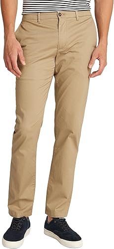 Tommy Hilfiger Chino Hombre Denton Printed Structure Straight Leg Fit, Beige (Ba