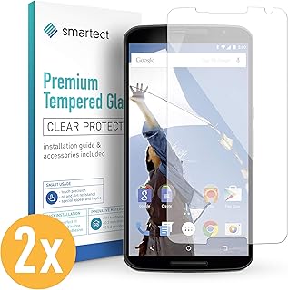 smartect Protector de Pantalla para Motorola Nexus 6 [2 Unidades] - 9H Cristal Templado - Dise?o Ultrafino - Instalaci?n Sin Burbujas - Anti-Huellas