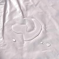 Vista 4 de Holawakaka Protector de colchón impermeable individual azul marino, sábana bajera transpirable para cama, bolsillo profundo de 14 pulgadas