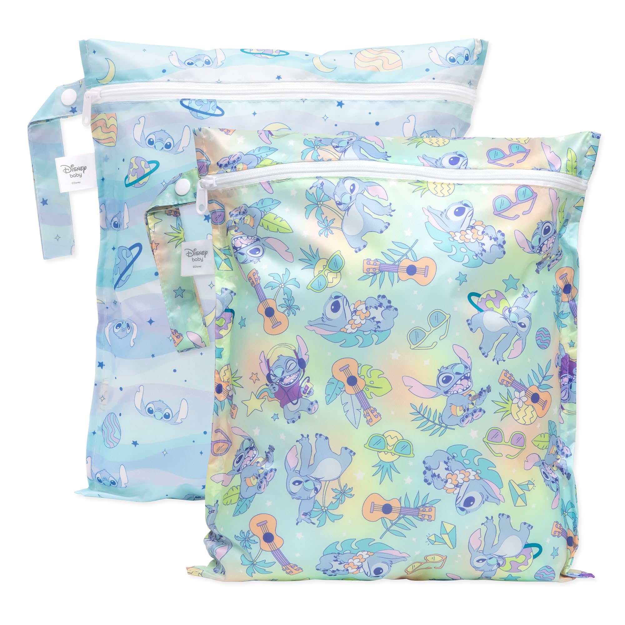 Bumkins - Waterproof Wet Bag - For Baby, Travel, Swim Suit, Cloth Diapers, Pump Parts, Pool, Gym, Toiletry, Strap to Stroller - Reusable & Easy to