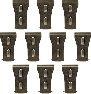 Brick Hook Clips, 10Pcs Brick Claw Hook Metal Brick Wall Hook Wall Clips for Hanging String Lights Wreaths Decorations (Bronze)